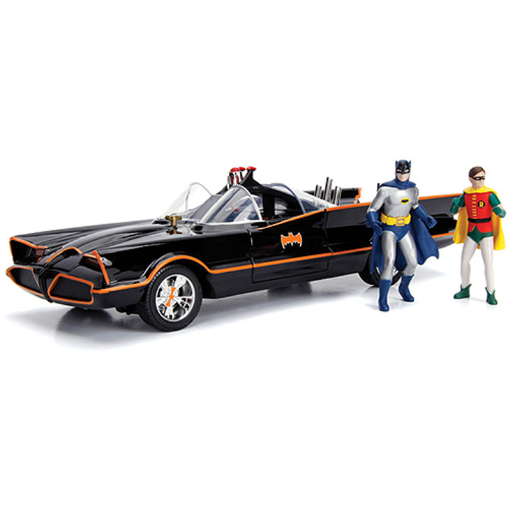 Batman & Robin 1966 TV Batmobile 1:18 Scale Diecast Replica Model by Jada  Toys