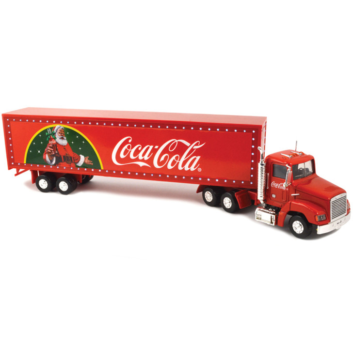 Coca-Cola Light-Up Holiday Trailer 1:43 Scale Diecast Model by Motor City Classics | Collectibles