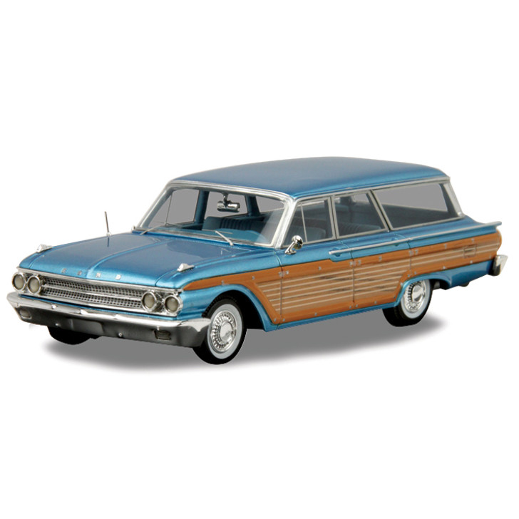 1961 Ford Country Squire Station Wagon - blue 1:43 Scale Resin Replica  Model by Goldvarg Collection