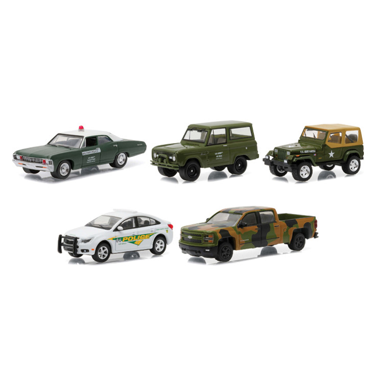 U.S. Army Base 5-Piece Diecast Collection Main  