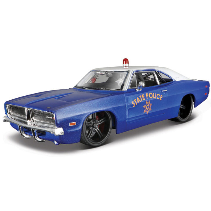 1969 Dodge Charger R/T State Police Car 1:24 Scale Diecast Model by Maisto