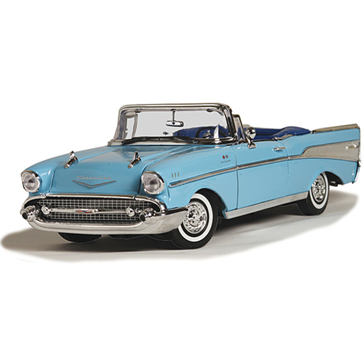 1957 Chevy Bel Air Convertible - Blue Main  