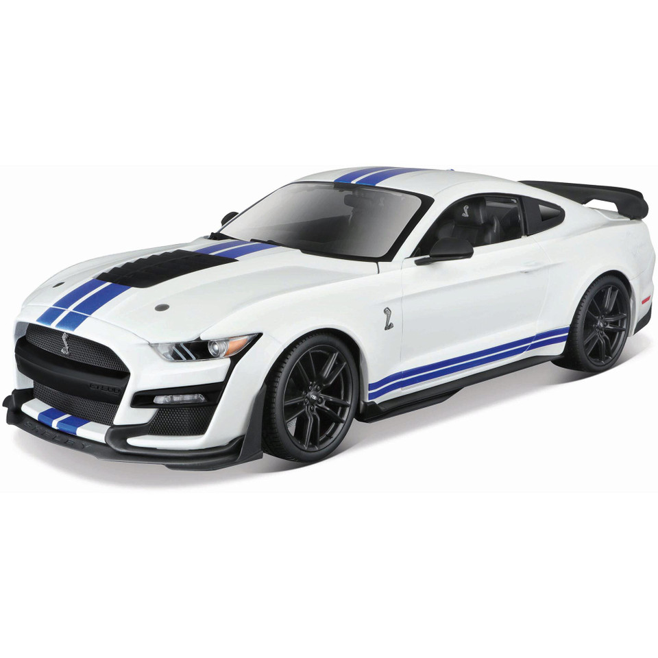 2020 Mustang Shelby G.T. 500 - White with  Blue Stripes Main Image