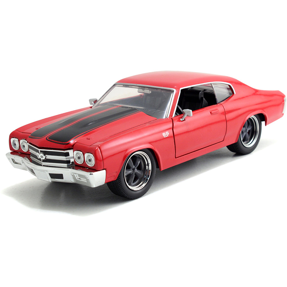 DOM's Chevy Chevelle SS - Glossy Red - Fast & Furious 1:24 Scale Diecast Model Car by Jada Toys Main Image