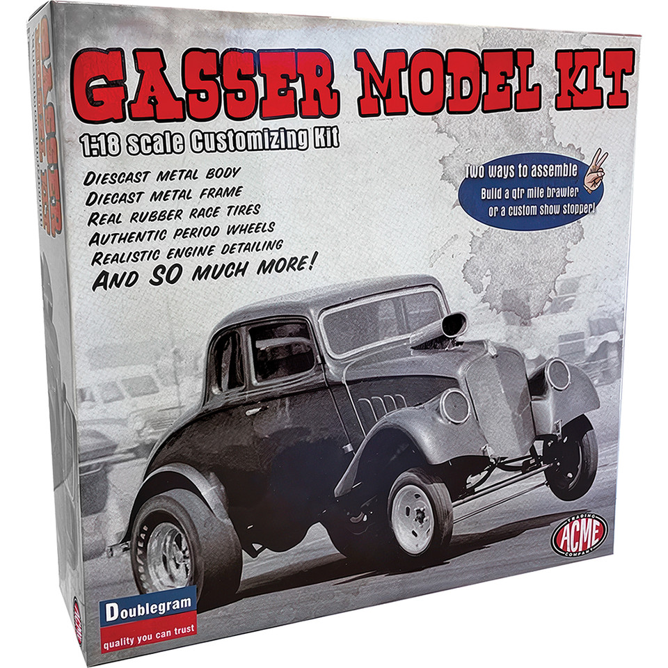 1933 Willys Gasser Diecast Model Kit 1:18 Scale Diecast Model Car by Acme Main Image