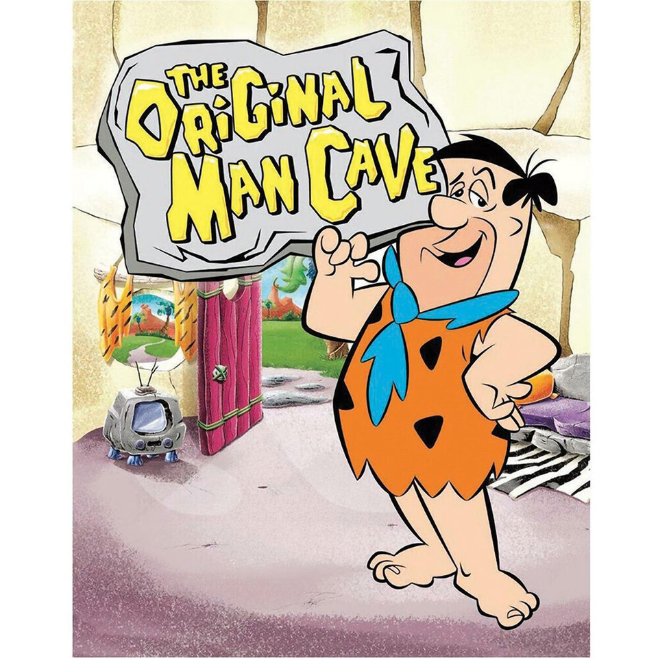 The Original Man Cave Flintstones Metal Sign Main Image