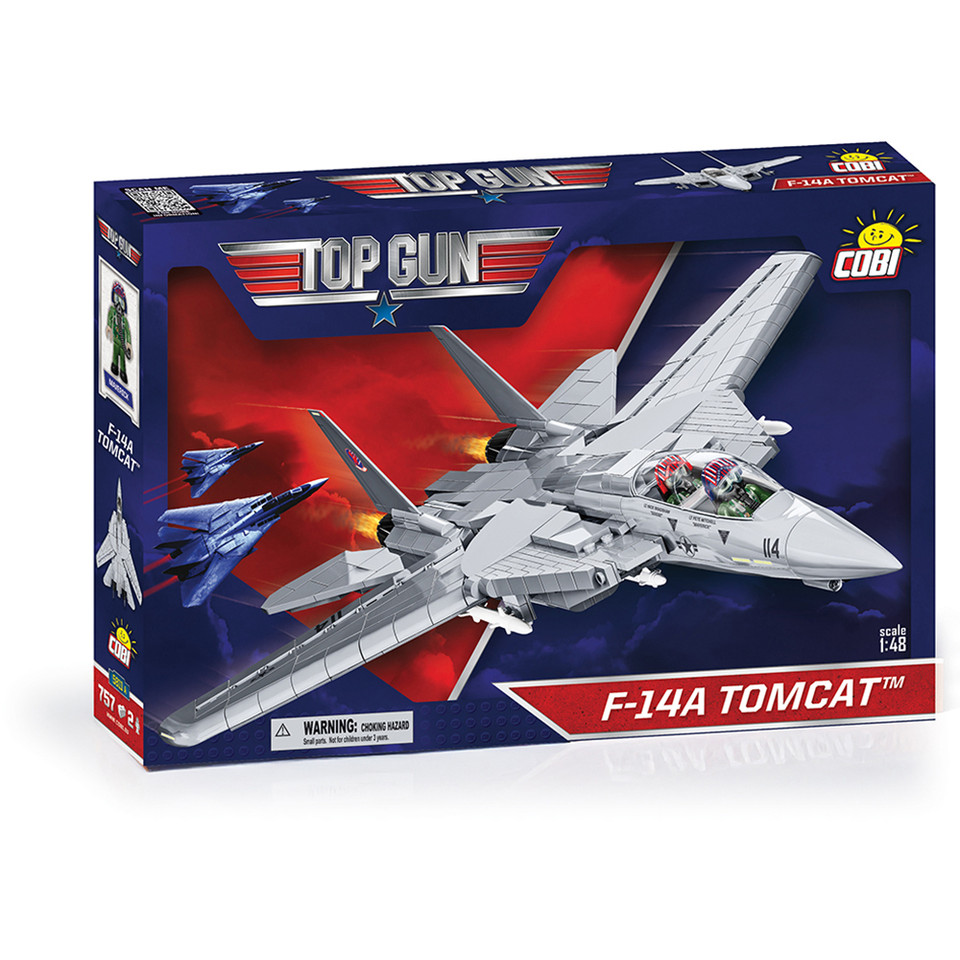 TOP GUN F-14 Tomcat 757 Piece Building Brick Set 1:48 Scale  by Cobi Toys Main Image