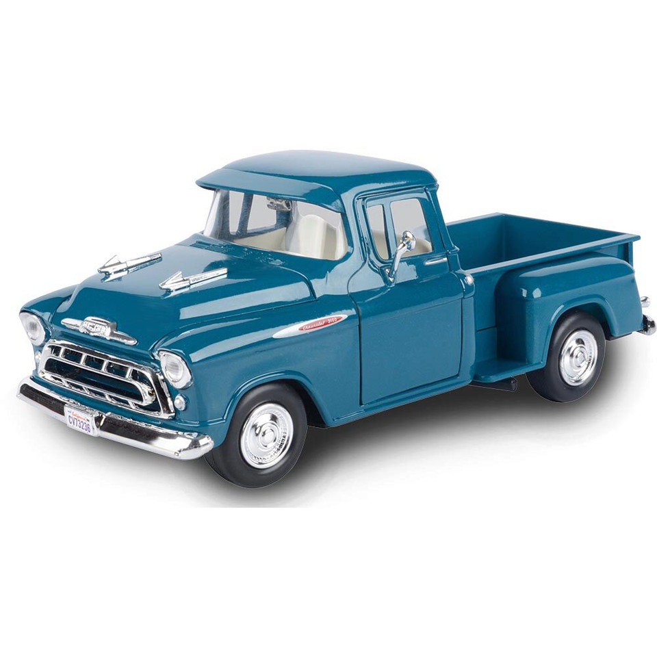 1957 Chevy 3100 Pickup - Ocean Green 1:24 Scale Diecast Model by Motormax Main Image