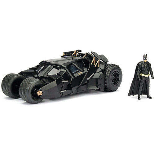 2008 Dark Knight Batmobile & Diecast Batman 1:24 Scale Diecast Model by Jada Toys Main Image