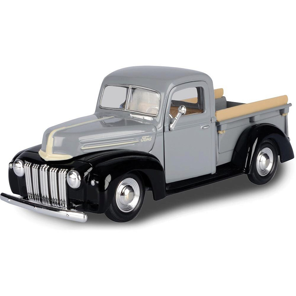 1942-47 Ford Jailbar Pickup - Grey 1:24 Scale Diecast Model by Motormax Main Image