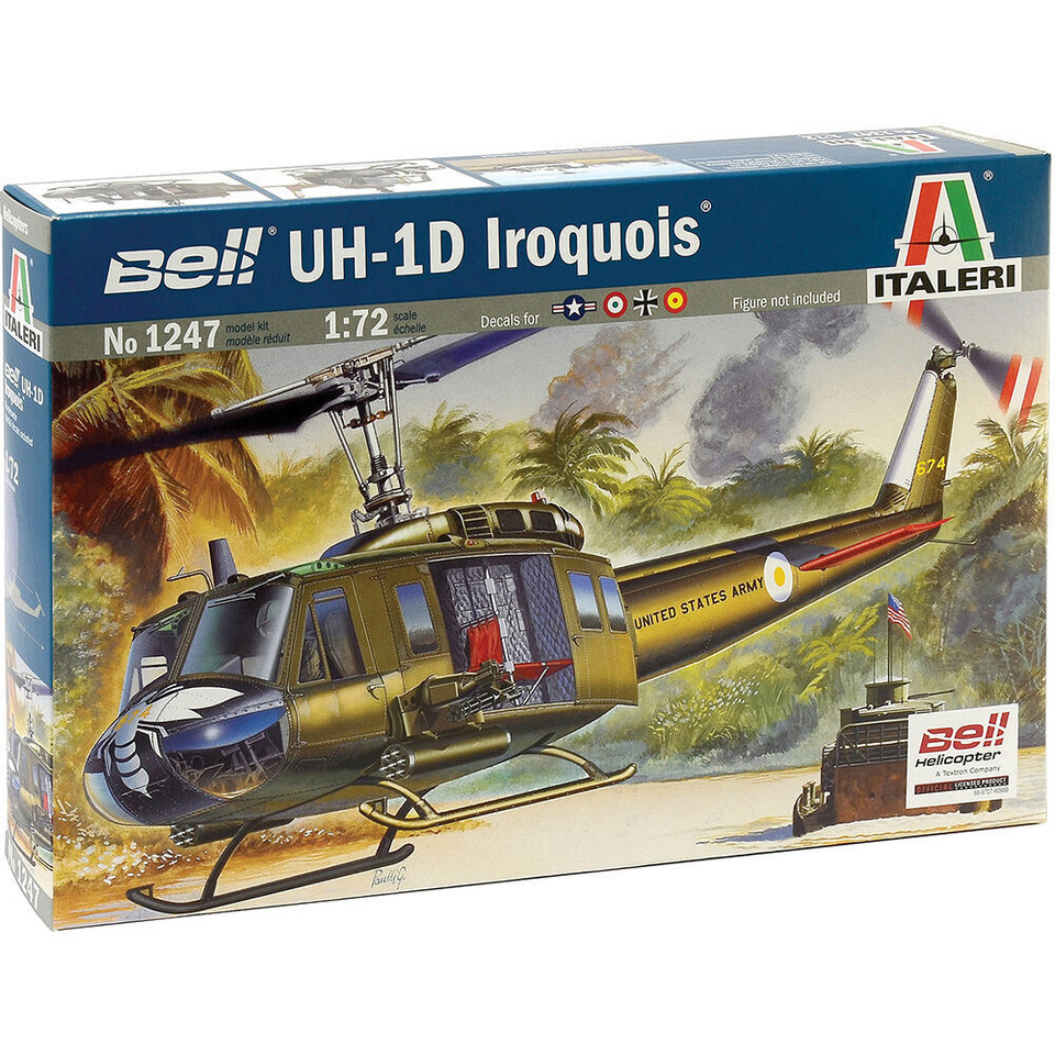 UH-1D Iroquois 1/72 Kit 1:72 Scale Plastic Model Kit by Italeri Main Image