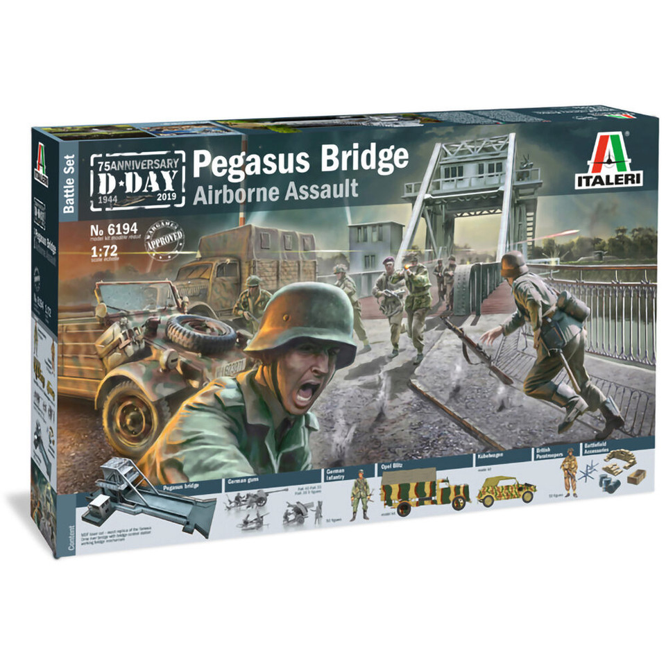 Pegasus Bridge Airborne Assault 1/72 Figure Kit Main Image