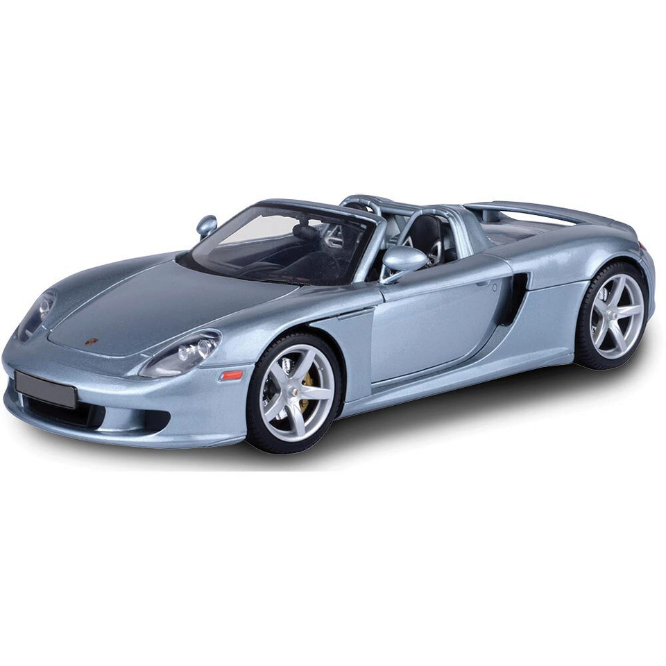 2004 Porsche Carrera GT - Met Gray 1:18 Scale Diecast Model by Motormax Main Image