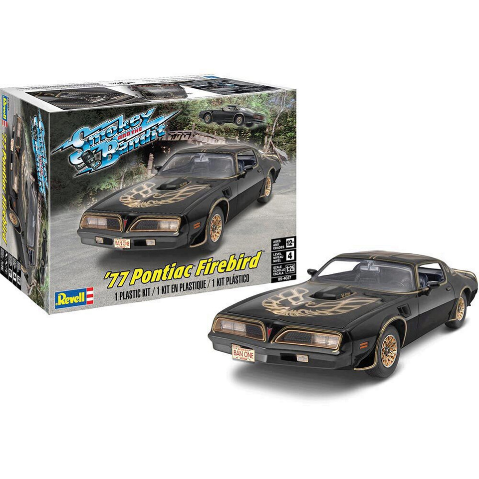 Smokey & the Bandit 1977 Pontiac Firebird Trans Am 1:25 Scale Diecast Model by Revell Main Image