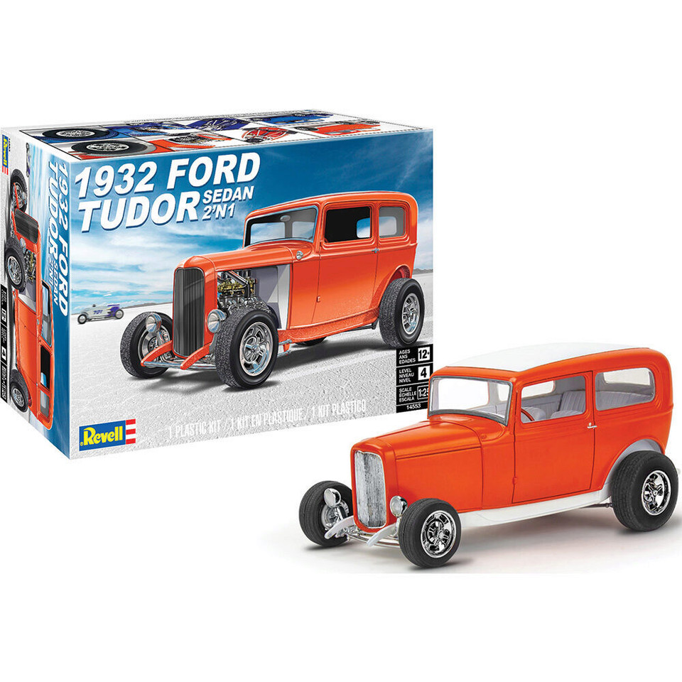 1932 Ford Tudor Sedan 2-N-1 1:25 Scale Diecast Model by Revell Main Image
