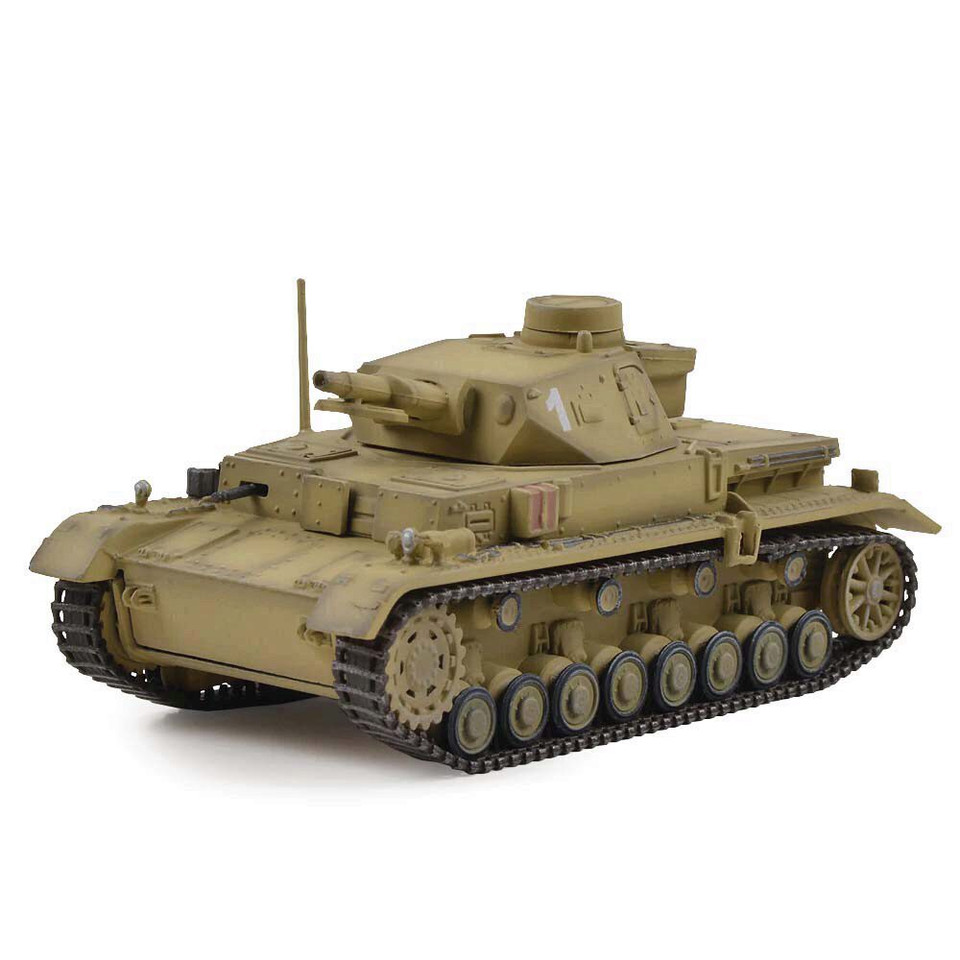 German Sd. Kfz. 161 PzKpfw IV Ausf. E Medium Tank - Tan 1:72 Scale Diecast Model by Panzerkampf Main Image