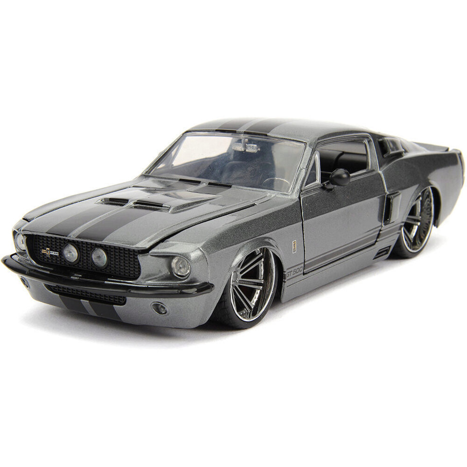1967 Shelby GT500 - Silver 1:24 Scale Diecast Model Car by Jada Toys Main Image