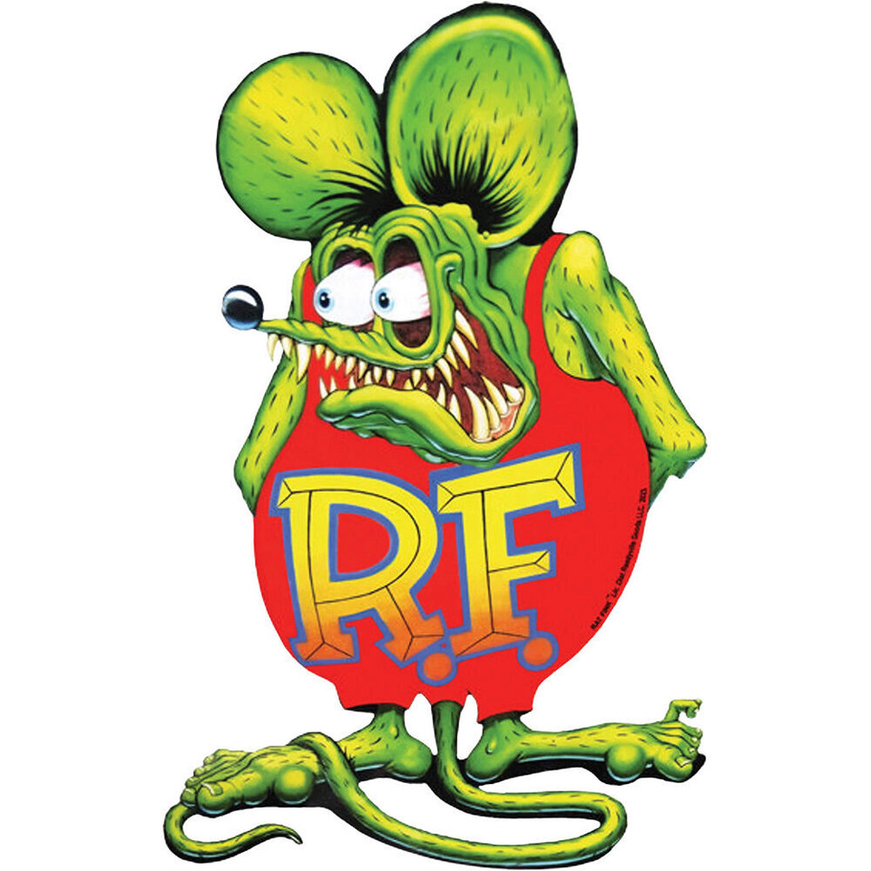 Rat Fink Cut Out Steel Sign  Metal Sign by Reedyville Goods Main Image