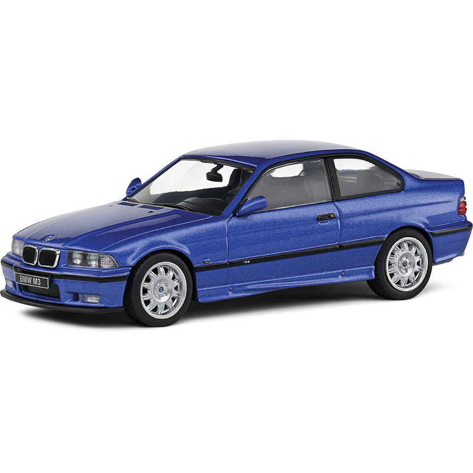 1999 BMW E36 COUPÉ M3 - BLUE 1:43 Scale Diecast Model Car by Solido Main Image