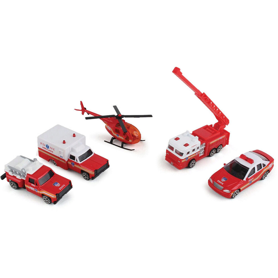FDNY 5 Car Diecast Vehicle Set  Diecast Model Truck by Daron Main Image