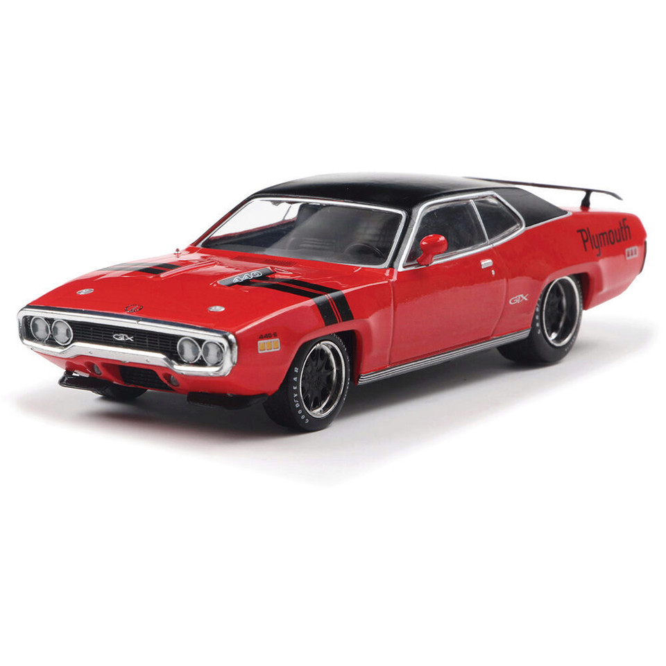 1971 Plymouth GTX - Ralley Red 1:43 Scale Diecast Model Car by IXO Models Main Image
