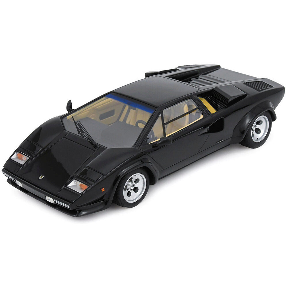 Lamborghini Countach 5000 S - Black 1:18 Scale Cast Resin Model Car by Schuco Main Image
