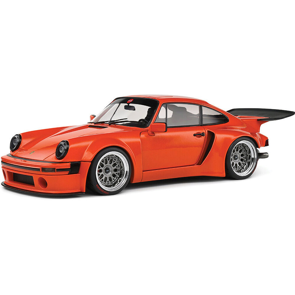 2022 KS-R Porsche - Orange 1:18 Scale Diecast Model Car by Solido Main Image
