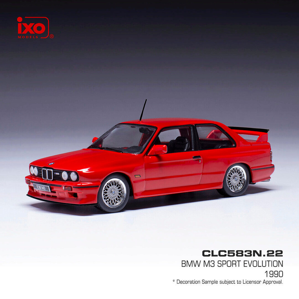 1990 BMW M3 Sport Evolution - Red 1:43 Scale  by IXO Models Main Image
