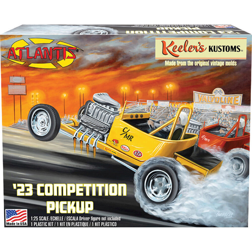 Keelers Kustom's Competition T Roadster Pickup 1:25 Scale Plastic Model Kit by Atlantis Models Main Image