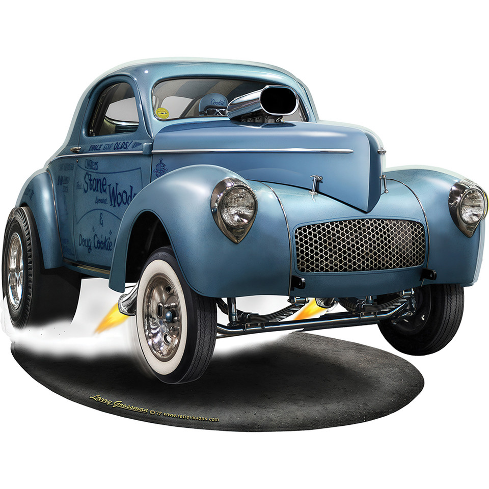 Willys Stone, Woods, Cook Cut Out Metal Sign Main Image
