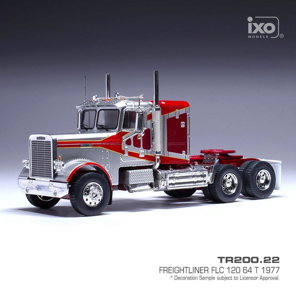 1977 Freightliner FLC 120 64 T - Yellow 1:43 Scale Diecast Model Truck by IXO Models Main Image
