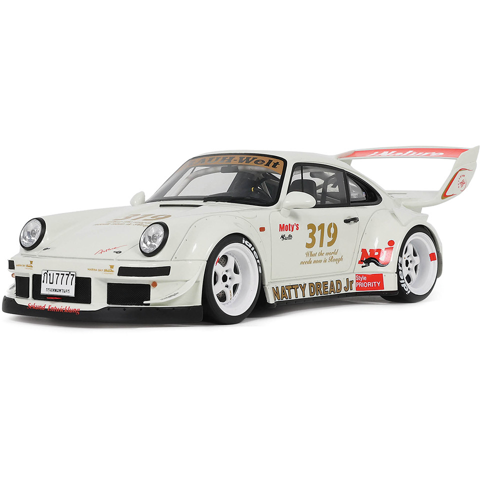 2024 RWB Porsche Natty Dread - Junior White 1:18 Scale Cast Resin Model Car by GT Spirit Main Image