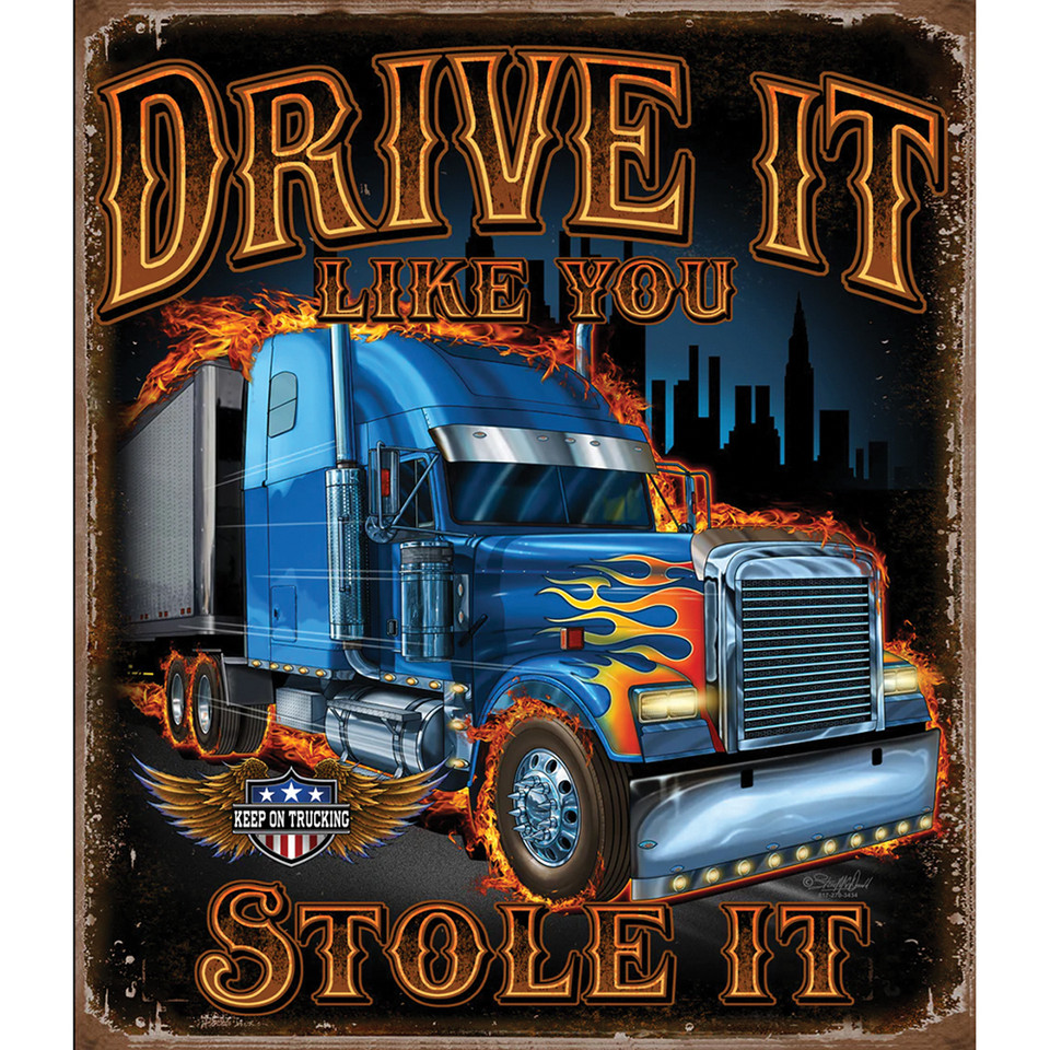 Drive It Trucking Sign  Wall Sign by Vintage Signs Main Image
