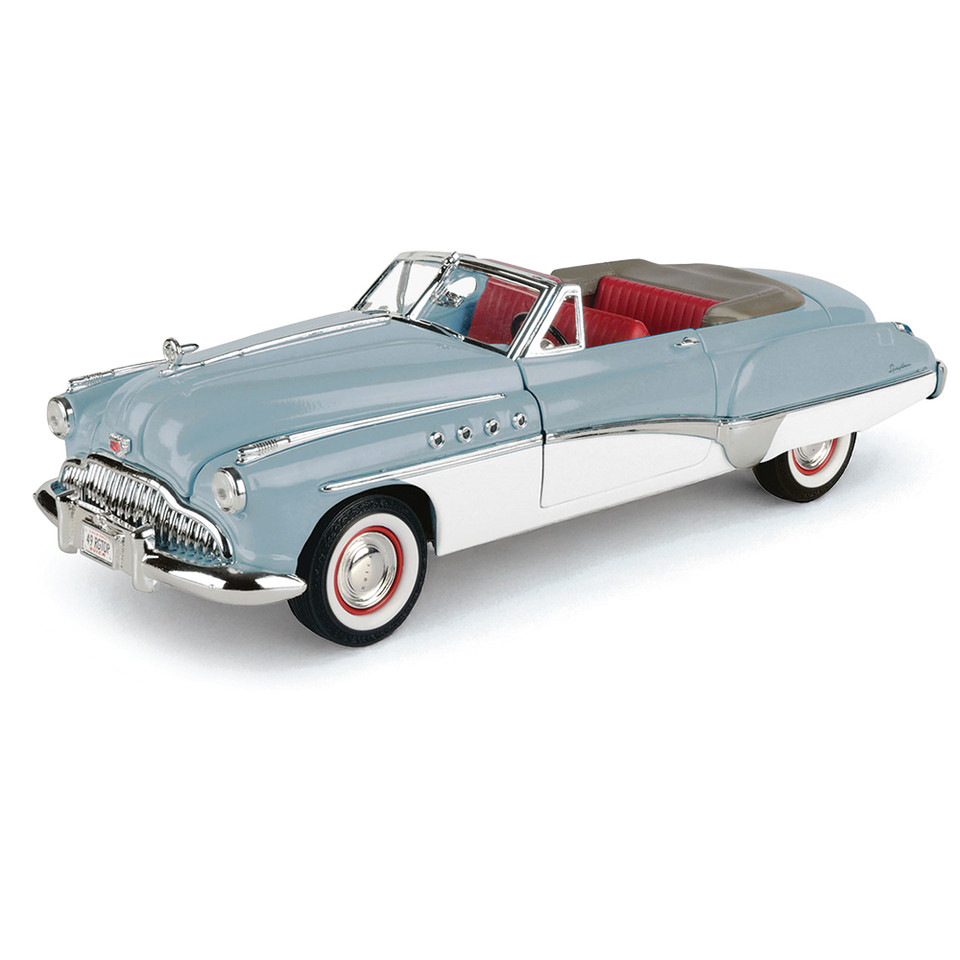 1949 Buick Roadmaster Convertible - Light Blue 1:18 Scale Diecast Model Car by Motormax Main Image