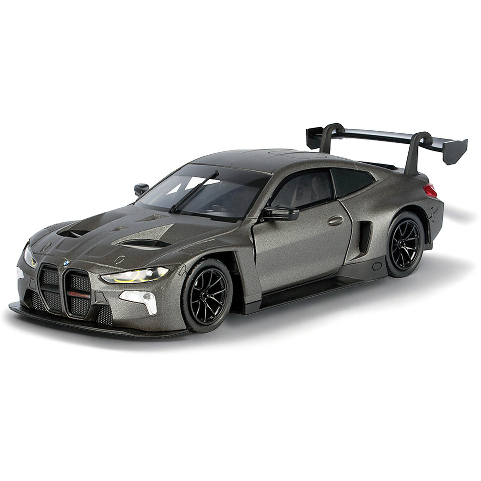 BMW M4 GT3 - Gray 1:24 Scale Diecast Model Car by Motormax Main Image