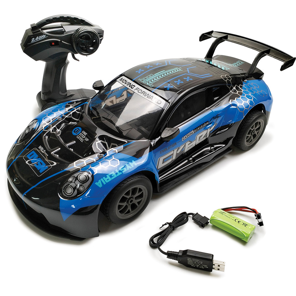 R/C 2.4 GHz Drifting Race Car with Lights 1:8 Scale Radio Control Car by New Capable Main Image