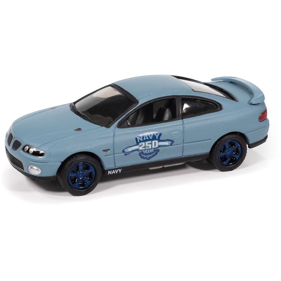 2004 Pontiac GTO 250th Anniversary - Navy Blue 1:64 Scale Diecast Model Car by Johnny Lightning Main Image