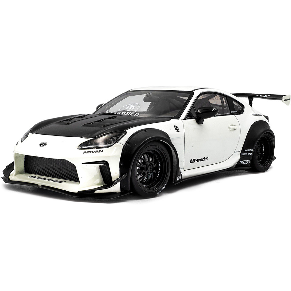 2024 Toyota GR 86 LBWK Body Kit - Pearl White 1:18 Scale Diecast Model Car by Solido Main Image