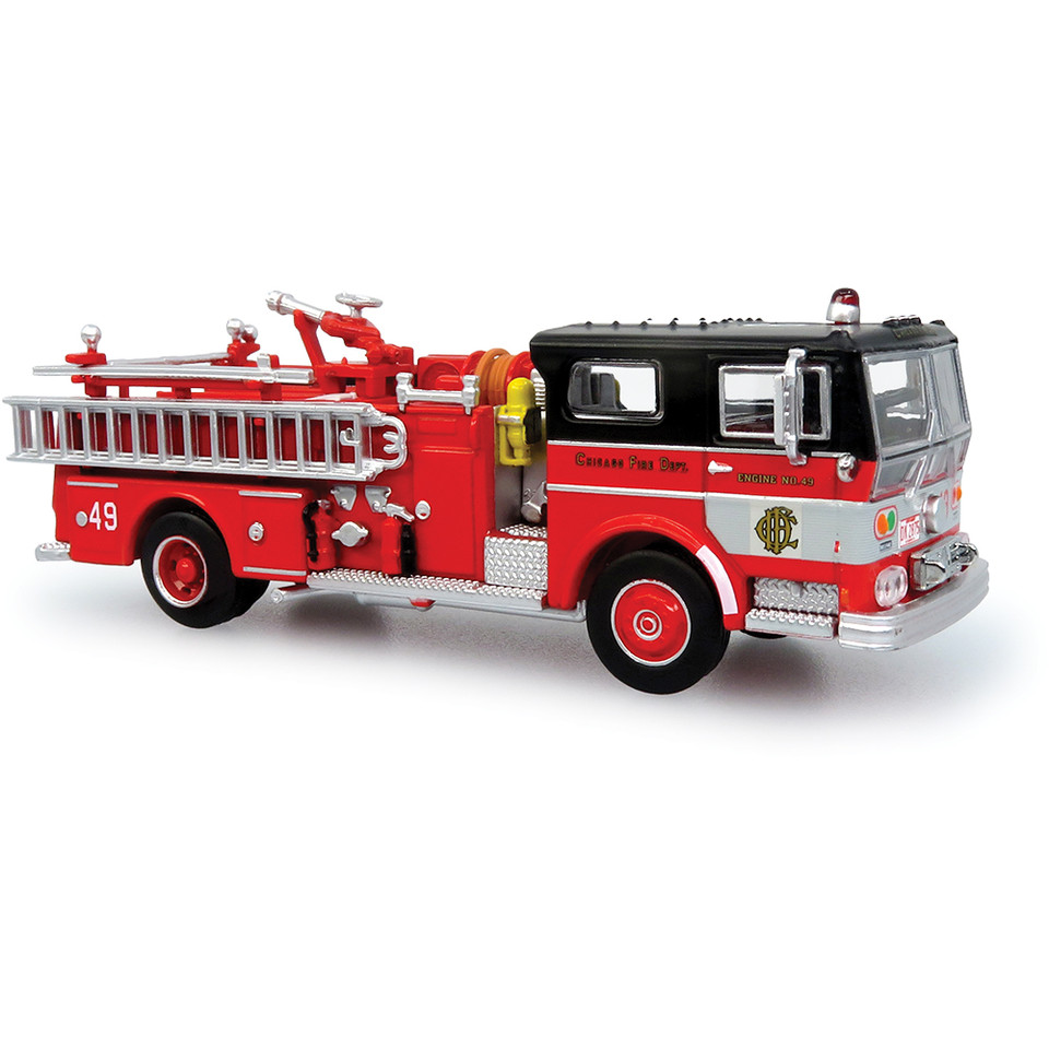 Ward LaFrance Fire Engine: Chicago Fire Department 1:87 Scale Diecast Model Truck by Iconic Replicas Main Image