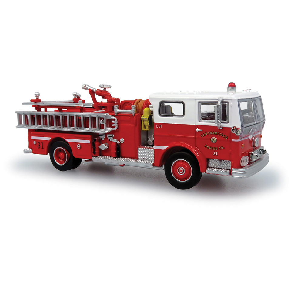 Ward LaFrance Fire Engine: San Francisco Fire Department 1:87 Scale Diecast Model Truck by Iconic Replicas Main Image
