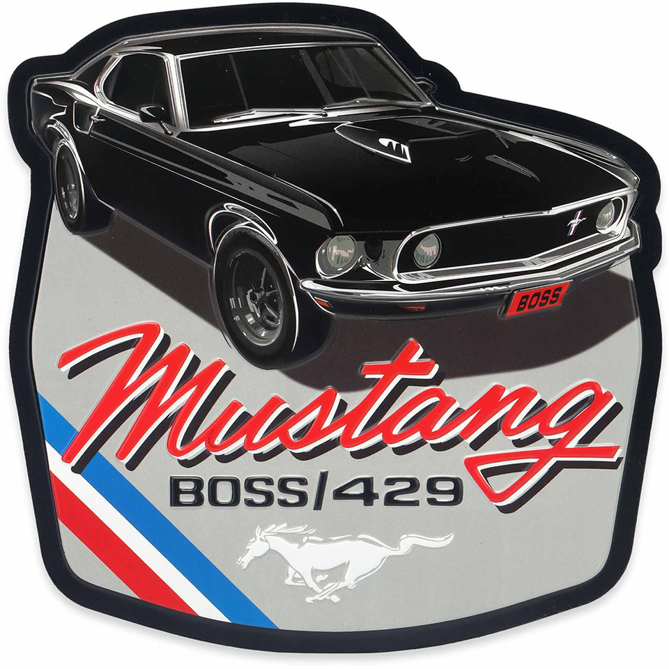 Ford Mustang Boss 429 Embossed Metal Sign Main Image