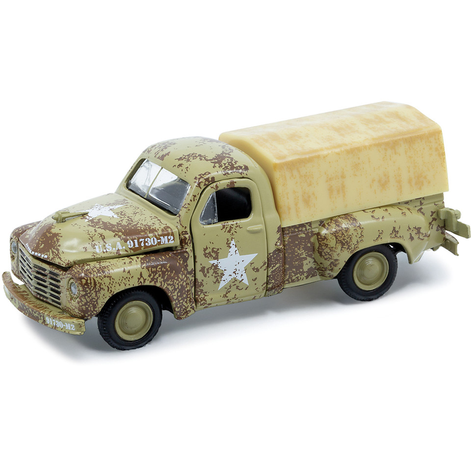 1949 Studebaker 2R Truck - Camo 1:64 Scale Diecast Model Truck by M2 Machines Main Image