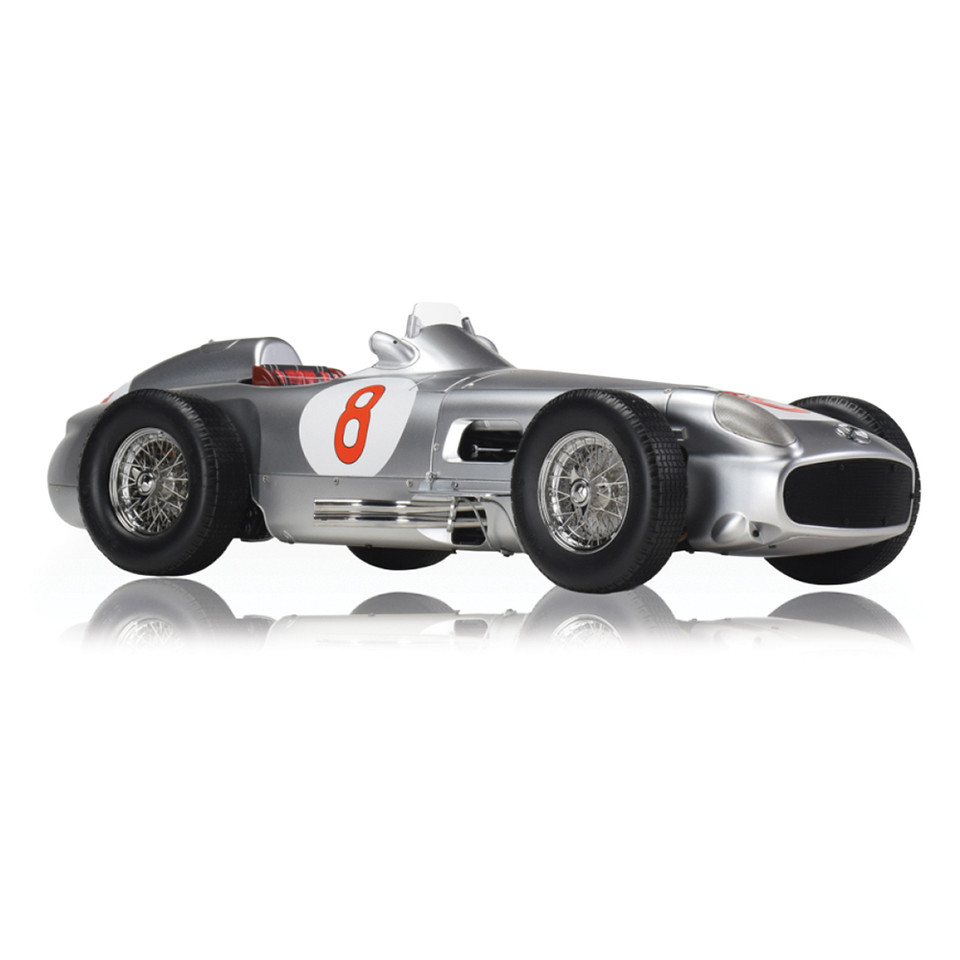 Mercedes W196 R #8 - Juan Manuel Fangio 1:8 Scale Diecast Model Car by IXO Models Main Image