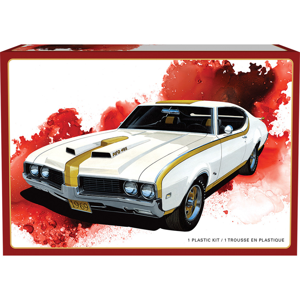 1969 Hurst Oldsmobile Cutlass 1:25 Scale Plastic Model Kit by AMT Main Image