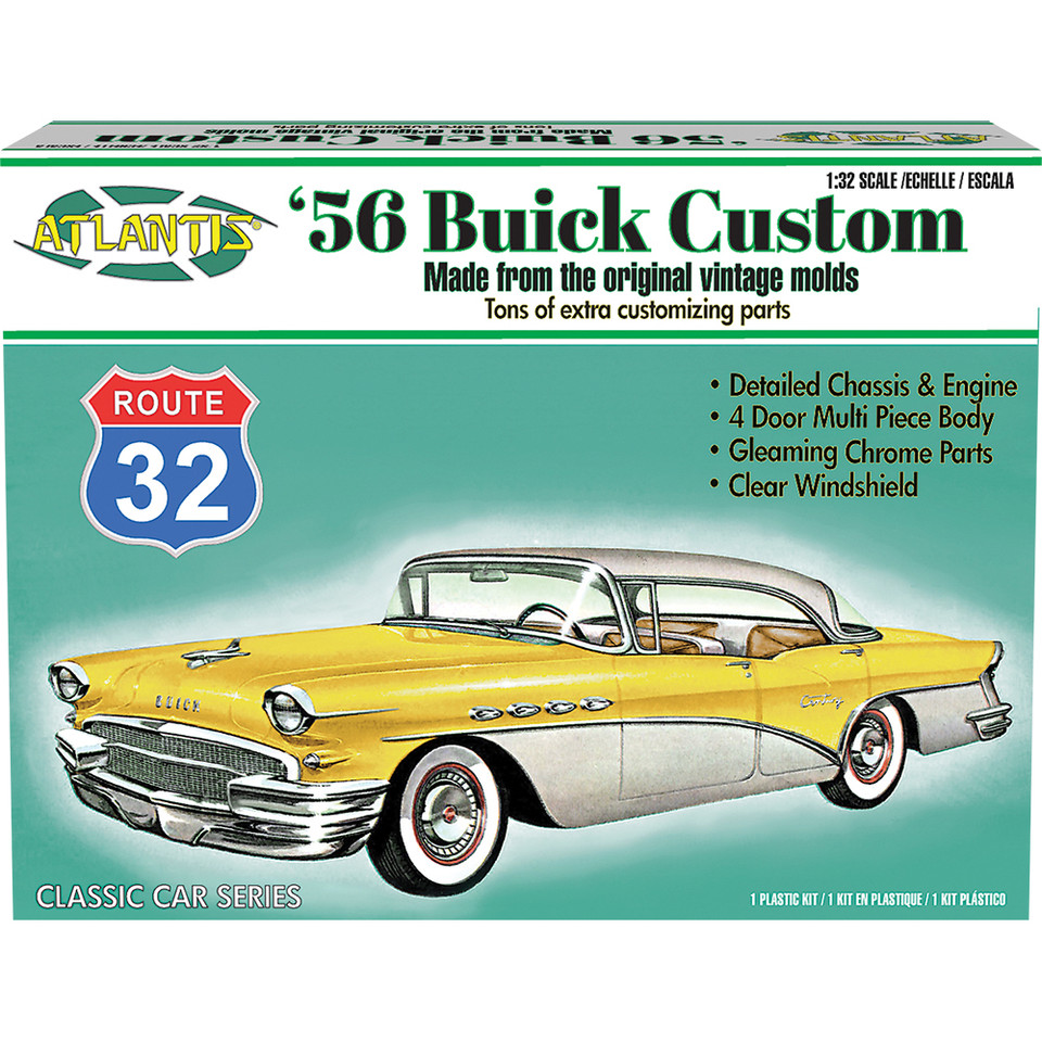 1956 Buick Century Custom  - Model Kit 1:32 Scale Plastic Model Kit by Atlantis Models Main Image