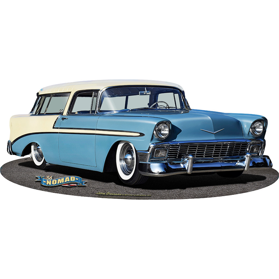 1956 Chevy Nomad Custom Laser Cut Sign  Metal Sign by Vintage Signs Main Image