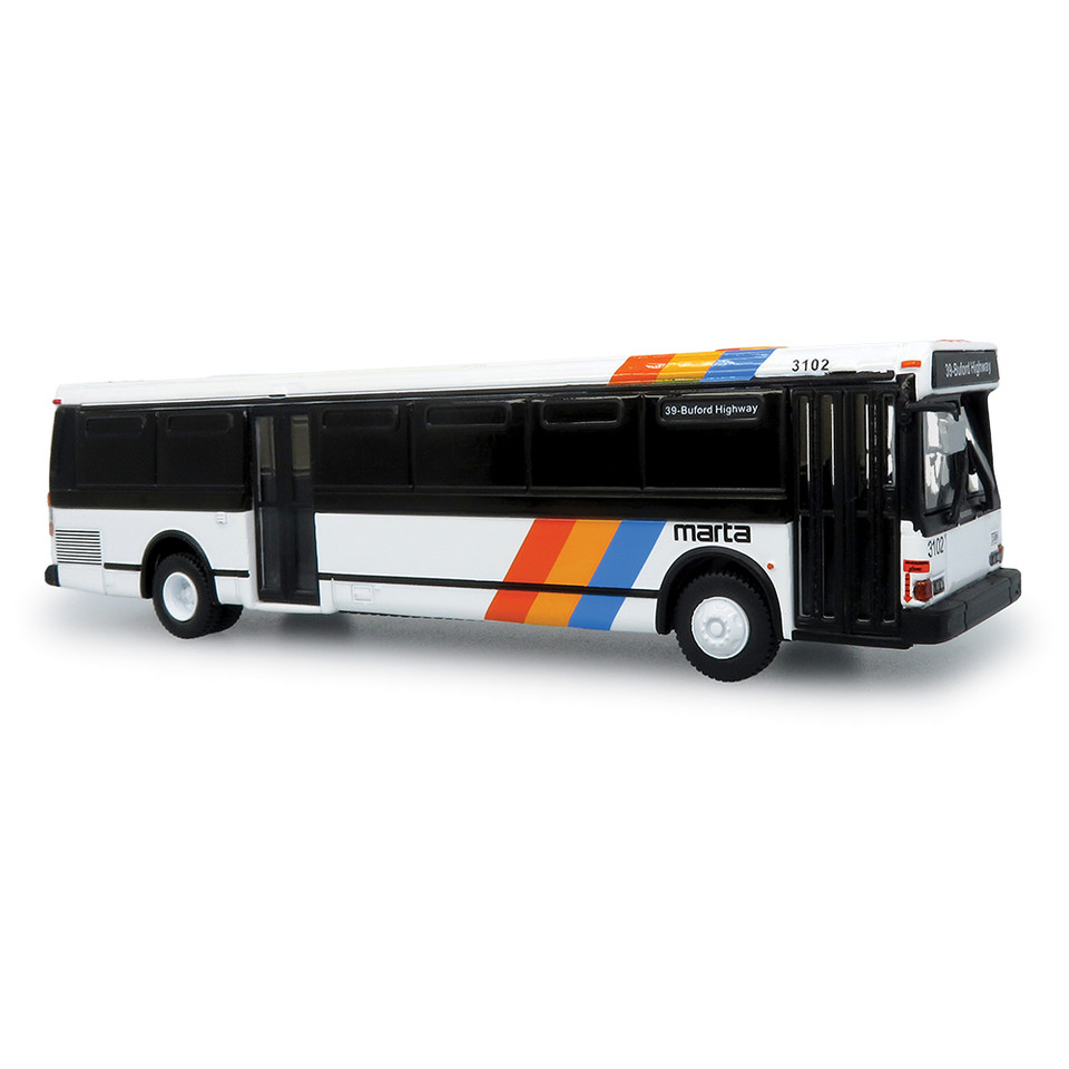1980 Grumman 870 Transit Bus: MARTA Atlanta 1:87 Scale Diecast Model Truck by Iconic Replicas Main Image