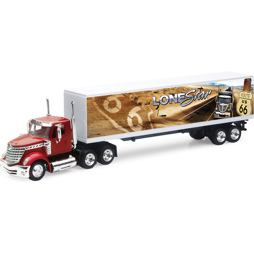 International Lonestar Route 66 Tractor Trailer 1:43 Scale Diecast Model Truck by New-Ray Toys Main Image
