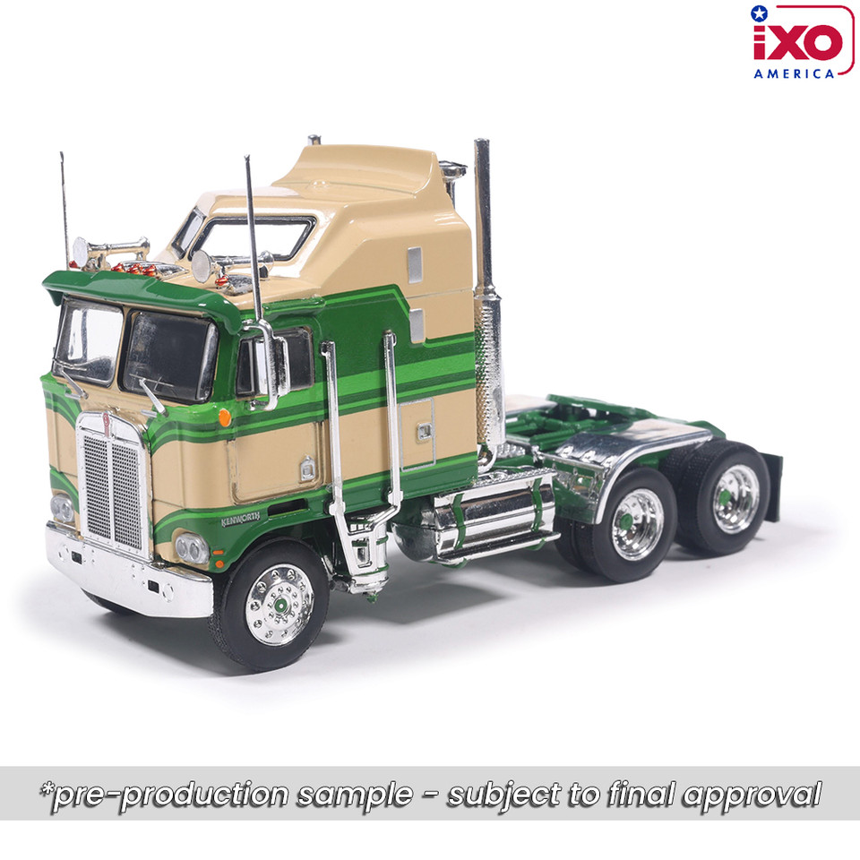 1976 Kenworth K100 Aerodyne - Tan And Green 1:64 Scale  by IXO Models Main Image