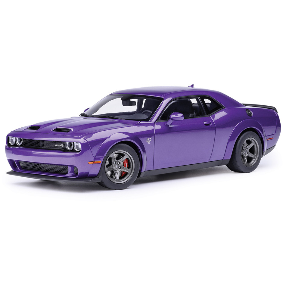 2023 Dodge Challenger SRT Super Stock - Plum Crazy 1:18 Scale Diecast & Composite Model Car by AutoArt Main Image